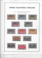 A.E.F. N°1/13 - Collection Vendue Page Par Page - Neufs * Avec Charnière - TB - Unused Stamps