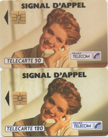 Lot De 2 Télécartes : Signal D'Appel 1992 : 50 Et 120 Unités - Telefoon