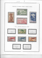 A.E.F. Poste Aérienne - Collection Vendue Page Par Page - Neufs **/* Sans/avec Charnière - TB - Unused Stamps