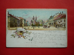 SLOVAKIA - Košice, UDVOZLET KASSAROL , OLD LITHO 1897 - Slovakia