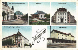 T3 1929 Balassagyarmat, Rák Szálló, Megyeház, Kaszinó, Törvényszék, Vasútállomás, M. Kir. Pénzügyi Palota (EB) - Unclassified