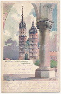 T2/T3 1915 Kraków, Krakau; Kosciól Maryacki / Marienkirche / Church (EK) - Zonder Classificatie