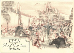 ** T1/T2 Berlin, Eden Hotel, Roof Garden, Advertisement Card (14,8 Cm X 10,5 Cm) - Unclassified