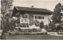 * T1/T2 Garmisch-Partenkirchen, Gastehaus Zufriedenheit / Hotel, Advertisement Card - Unclassified