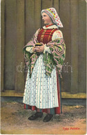 T2/T3 1916 Typy Polskie / Polish Folklore, Lady In Traditional Costumes (EK) - Unclassified