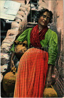 ** T2 Costumi Napoletani, Venditrice Di Acqua Sulfurea / Sulphur Water Seller Lady In Traditional Neapolitan Costume, It - Unclassified