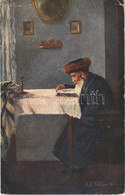 * T3 Szombati Elmélkedés / Sabbatlektüre / Lektura Szabasowa / Judaica Art Postcard. F.H. & S. W. IX. Nr. 463. S: K. O.  - Non Classificati