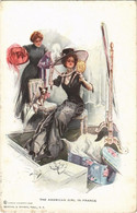 T2/T3 1910 The American Girl In France. Lady Art Postcard. Reinthal & Newman Pubs. Series 102. (EK) - Sin Clasificación