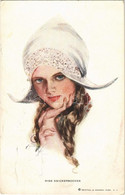 T2/T3 1912 "Miss Knickerbocker" Lady Art Postcard. Reinthal & Newman Pubs. No. 183. S: Harrison Fisher (EK) - Non Classificati