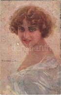 T2/T3 1918 Italian Lady Art Postcard S: T. Corbella (EK) - Zonder Classificatie