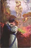 T2 1919 Romantic Couple, Lady Art Postcard. B.K.W.I. No. 366-6. S: Guerzoni - Sin Clasificación