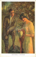 T2 1920 Love Signal - I Am Single. Romantic Couple, Lady Art Postcard. Reinthal & Newman Pubs. No. 461. S: Alfred James  - Sin Clasificación