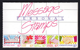 NEW ZEALAND - 1988 $2 PERSONAL MESSAGE STAMPS BOOKLET COMPLETE FINE MNH ** SG SB47 - Booklets