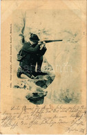 T3 1904 Hunter With Rifle. Oscar Hoegler "Hotel Deutscher Kaiser" 6052. (EB) - Sin Clasificación