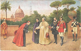 T3 1920 S. S. Pio XI E La Sua Corte Nei Giardini Vaticani / Pope Pius XI And His Court In The Vatican Gardens (EK) - Unclassified