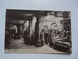 Delcampe - CPA 71 SAONE ET LOIRE - LOUHANS : Les Arcades Et Le Marché - Scène Animée - Louhans