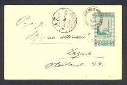 BOSNIA AND HERZEGOVINA - Stationery Sent From Bosanske Krupe To Zagreb 09.01. 1909. Nice Cancel 'K.und K. Milit.Post Bos - Bosnia And Herzegovina