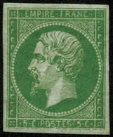 ** N°12 5c Vert, Fraicheur Postale - TB - 1853-1860 Napoleon III