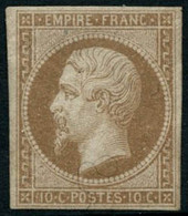 ** N°13B 10c Brun Clair, Type II - TB - 1853-1860 Napoleon III