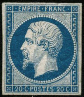 ** N°14A 20c Bleu, Type I - TB - 1853-1860 Napoleon III