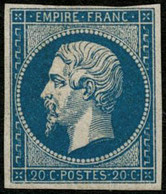 ** N°14A 20c Bleu, Type I - TB - 1853-1860 Napoleon III