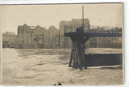 Carte Photo Meaux - Les Moulins - Crue De La Marne En 1910 - Meaux