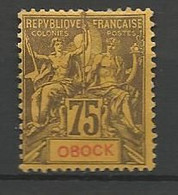 OBOCK N° 43 NEUF(*) Sans Gom CHARNIERE - Ongebruikt