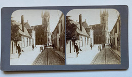 Stereofoto Van Het Stadhuis In Sluis, Zeeland, Circa 1905 - Sluis