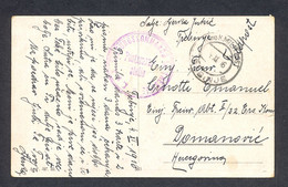 BOSNIA AND HERZEGOVINA - Greeting Card Sent From Trebinje To Domanović 04. XI. 1916. Cancel 'FESTUNGSKOMANNDO IN TREBINJ - Bosnia And Herzegovina