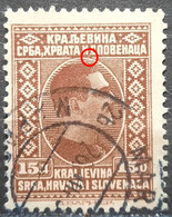 KING ALEXANDER-15 D-ERROR LINE-RARE-SHS-YUGOSLAVIA - 1926 - Imperforates, Proofs & Errors
