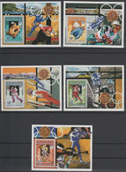 Mauritanie Mauretanien Mauritania 1993 / 1994 Mi. Bl. 1012 - 1016 Winter Olympic Games Lillehammer Ski Bobsleigh MNH ** - Mauritanie (1960-...)