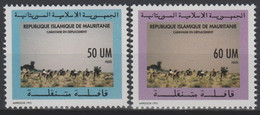 Mauritanie Mauretanien Mauritania 1993 Mi. 1008 - 1009 Caravane En Déplacement Camel Chameau Kamel Faune Fauna 2 Val. ** - Mauritania (1960-...)