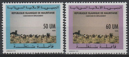 Mauritanie Mauretanien Mauritania 1993 Mi. 1008 - 1009 Caravane En Déplacement Camel Chameau Kamel Faune Fauna 2 Val. ** - Altri & Non Classificati