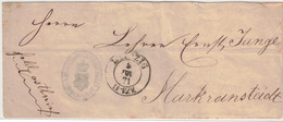 1871, Seltene Sächsische Feldpost Aus Dem Deutsch/Französischen Krieg Ab "LEIPZIG 6  JUL 71 - Sachsen