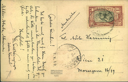 1924, INCOMING: Ak Aus Addis Abeba, Äthiopien (Abessinien), Absender "Dr. Weinzinger, österr. Konsul. - Non Classificati