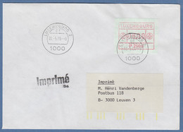 Luxemburg ATM P2506 Wert 6.00 Auf Drucksache-FDC Nach Belgien - Postage Labels