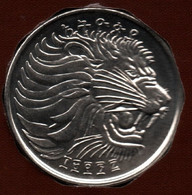 ETHIOPIA 25 SANTEEM 1996 (2004)  	KM# 46.3   LION - Aethiopien