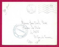 Enveloppe Datée De 1959 - Maroc - Rabat Chellah - Timbre Humide "817ème Groupe Régional D'exploitation De Transmissions" - Autres & Non Classés