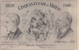 C.P.A. - F. MISTRAL En 1909 - Cinquantenaire De Son Oeuvre De Miréio - Illustrations Laurens - Massal - Schrijvers