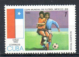 CUBA. N°2595 De 1985. Vainqueur : Brésil. - 1962 – Chile