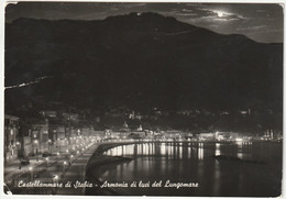 CASTELLAMMARE DI STABIA - NAPOLI - ARMONIA DI LUCI DEL LUNGOMARE - VIAGG. 1960 -55419- - Castellammare Di Stabia