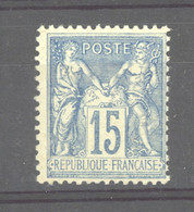 CLX  1139  -  France  :   Yv  101  **    Type IID - 1876-1898 Sage (Type II)