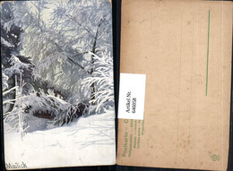 646058,Künstler AK Alfred Mailick Winterlandschaft Winter Bäume Schnee - Mailick, Alfred