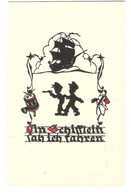 Delcampe - Scherenschnitt - Silouette - Ein Schifflein Sah Ich Fahren - Schiff - Ship - Boldt Kaiser - Scherenschnitt - Silhouette