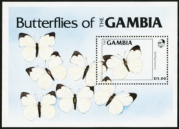 GAMBIA 1984 Butterflies Of The Gambia Insects Animals Fauna MNH - Butterflies