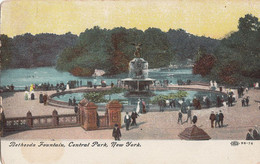 New York City Bethesda Fountain - Central Park - Stamp Postmark 1910 - By ICPN 96-76 - 2 Scans - Central Park