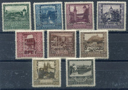 AUSTRIA 1923 Artists' Fund Set LHM / *.  Michel 433-41 - Ungebraucht