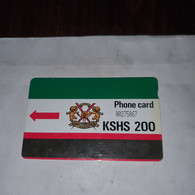 Kenya-(KEN-06)-k.p.t.c-logo200-(6)(KSHS-200)-(00275067)-used Card+1card Prepiad Free - Kenia