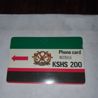 Kenya-(KEN-06b)-K.P.T.C.logo200-(KSHS-200)-(8)-(00335616)-used Card+1card Prepiad Free - Kenia