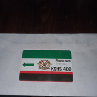 Kenya-(KEN-04b)-k.p.t.c-logo400-(3)-(Without Groove)-(00391554)-(KSHS-400)-used Card+1card Prepiad Free - Kenya